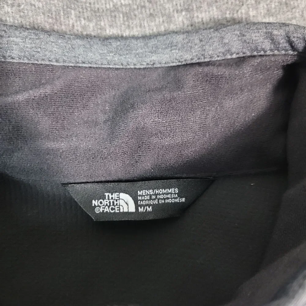 The North Face Windwall Men's Full Zipper Jacket Size M Gray Embroidered Home Go